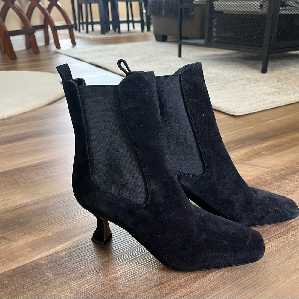 Black Suede Ankle Boots